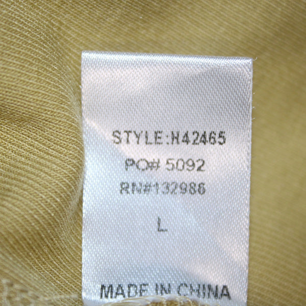 Mittoshop Dress Sz L Green Front Knot Tie Polyester Rayon Spandex Dress