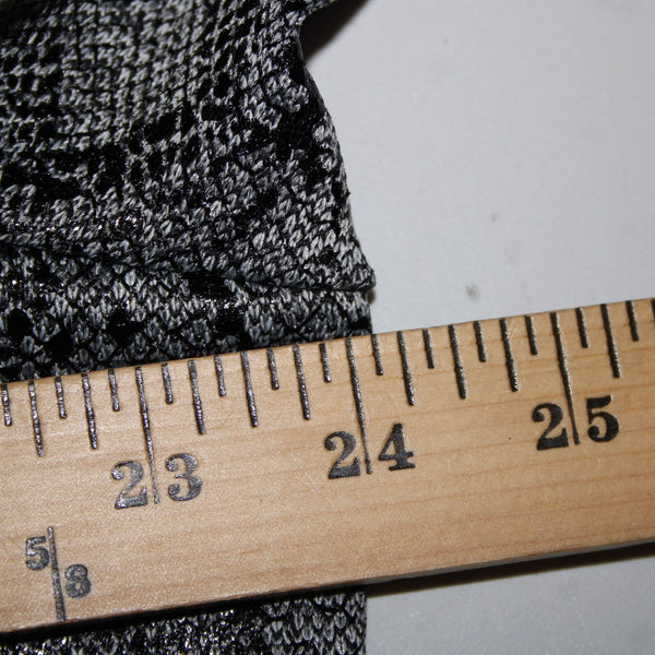 Chicos NEW $60 Jacquard Sz 3 Black White Reptile Knit Poly Rayon Spandex Top