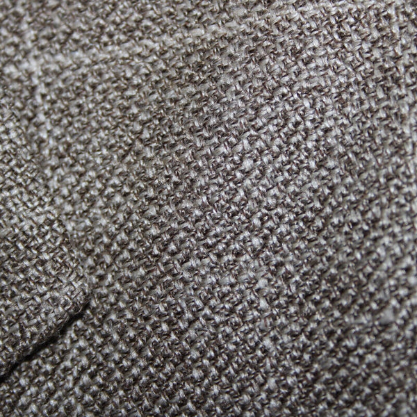 Saks Fifth Avenue Sz 40 Light Brown White Lined Three Button Wool Linen Jacket