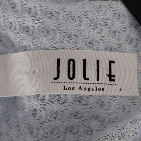 Jolie NEW $30 Sz M Light Blue Soft Waffle Hi Lo Scoop Rayon Blend Knit Top