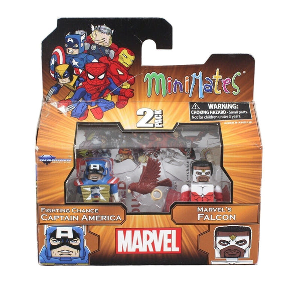Diamond Select Fighting Chance Captain America Marvels Falcon Minimates Collect