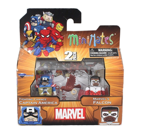 Diamond Select Fighting Chance Captain America Marvels Falcon Minimates Collect