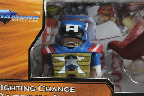 Diamond Select Fighting Chance Captain America Marvels Falcon Minimates Collect