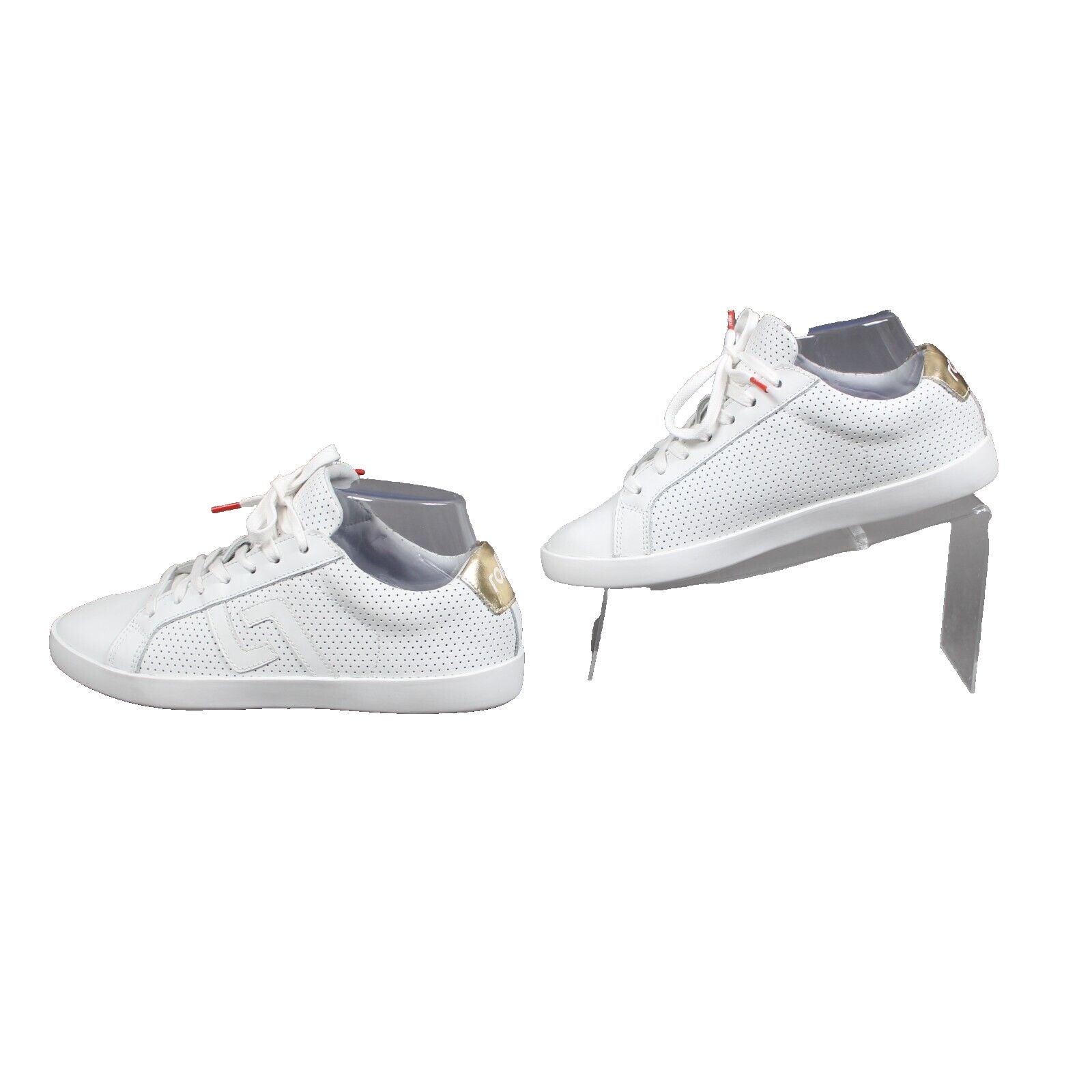 Rollie Sz 36 White Gold Prime PP Leather Upper Leather Insole Tennis Shoes