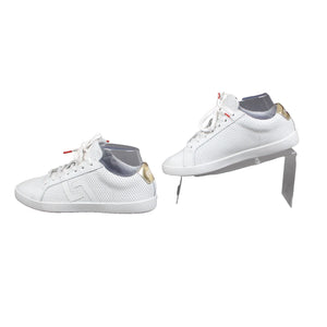 Rollie Sz 36 White Gold Prime PP Leather Upper Leather Insole Tennis Shoes