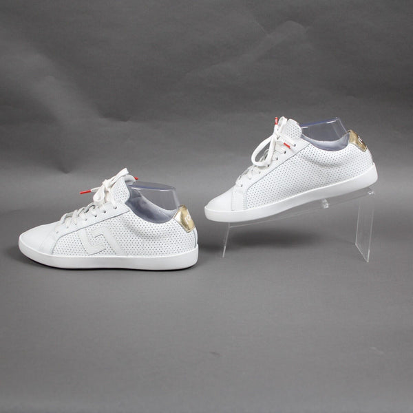 Rollie Sz 36 White Gold Prime PP Leather Upper Leather Insole Tennis Shoes