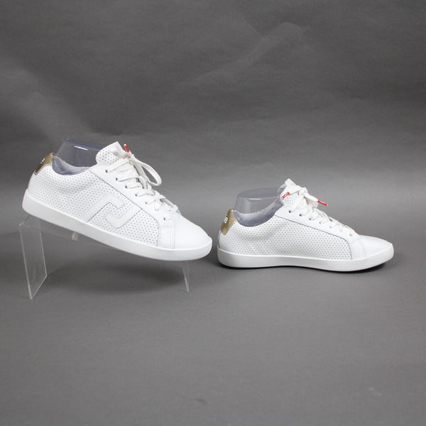 Rollie Sz 36 White Gold Prime PP Leather Upper Leather Insole Tennis Shoes