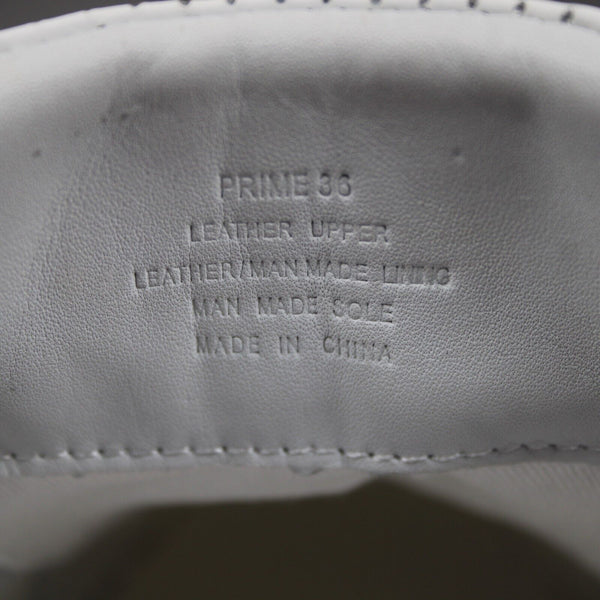 Rollie Sz 36 White Gold Prime PP Leather Upper Leather Insole Tennis Shoes