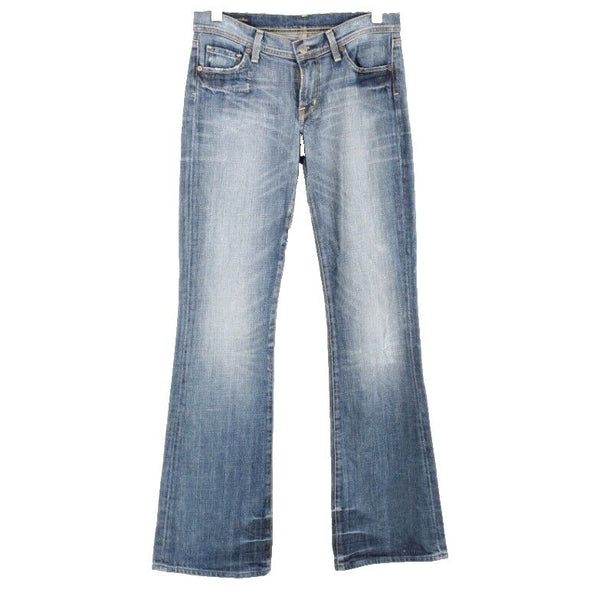 Citizens of Humanity Flare Sz 27 x 33 Blue Denim Cotton Blend Jeans