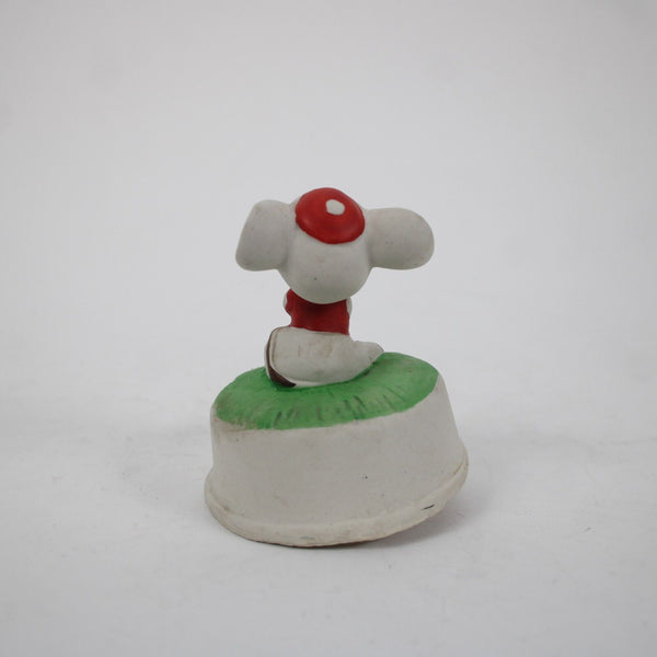 Whimsical Mouse Multi Color Pottery 4.5" Musical Box Figurine