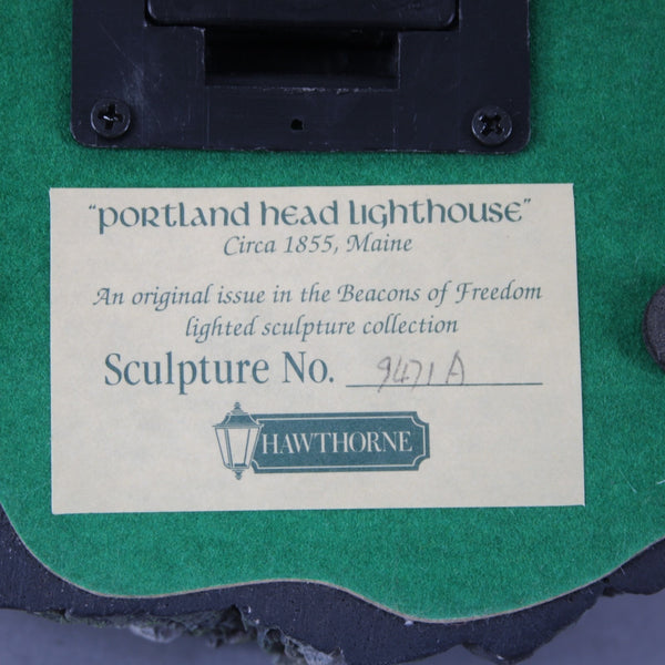 Hawthorne Lighthouse Portland Head Cira 1855 Maine 9471A Lights Up Lighthouse