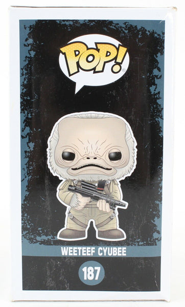 Funko POP Star Wars Rogue One Weeteef Cyubee #187 Vinyl Bobble Head Collectible