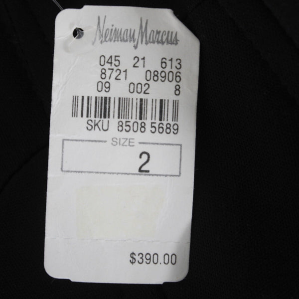 Tadashi NEW $390 Sz 2 Black Laceover Nude Lined Strapless Nylon Blend Dress
