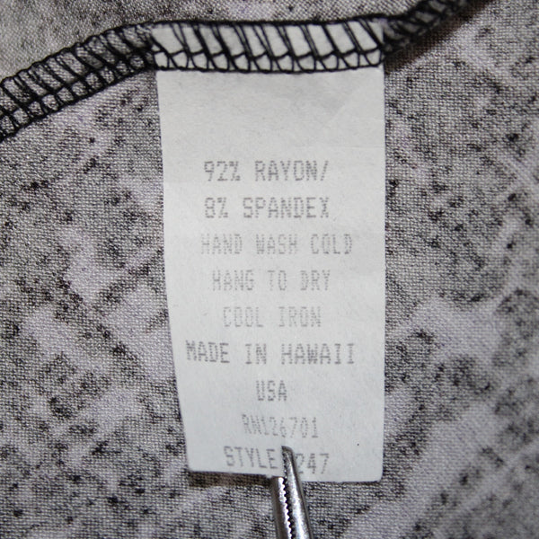 Aline Dress NEW $88 Palm Spring Sz S Black Purple Hawaii Made Rayon Spandex