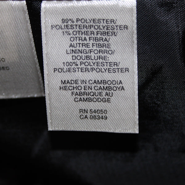 Jones NY Blazer Sz 16 Black Tan Collared Two Button Lined Polyester Suit Jacket