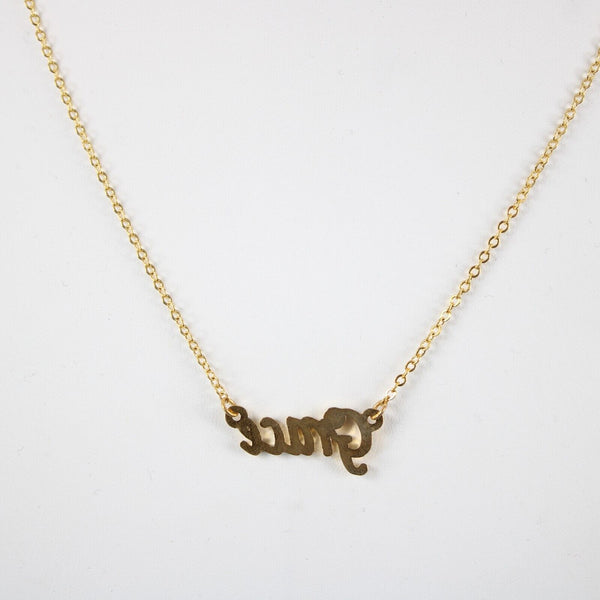 GRACE NEW Goldtone Rhinestone Accent 14.5" w 4.5" Multi Ring Ext Necklace