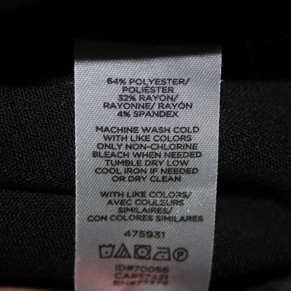 Ann Taylor NEW $90 Sz 14 x 25 Black Wide Leg Crop Polyester Rayon Pant