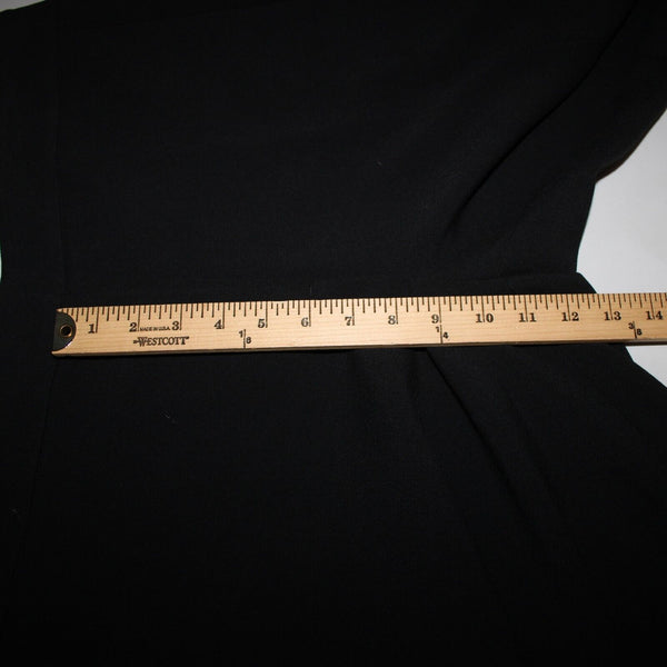 Ann Taylor NEW $90 Sz 14 x 25 Black Wide Leg Crop Polyester Rayon Pant
