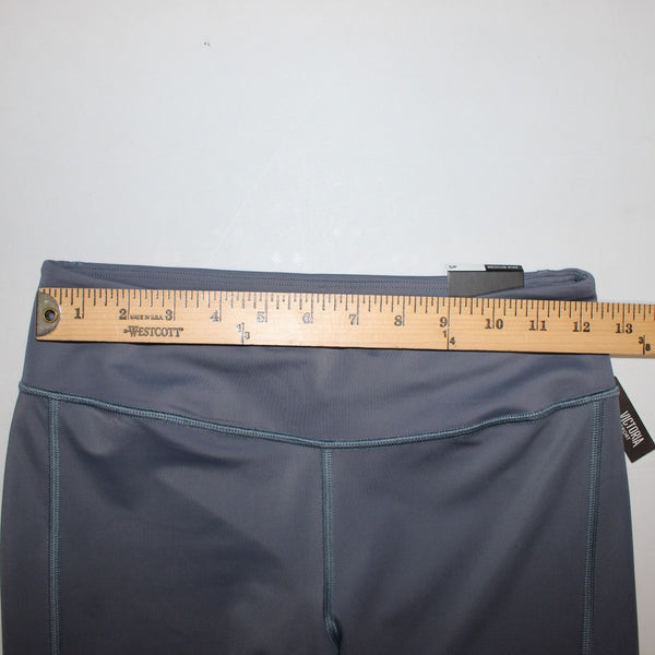 Victoria Sport AW Pant NEW Sz S x 27 Gray Medium Rise Zip Detail Polyamide