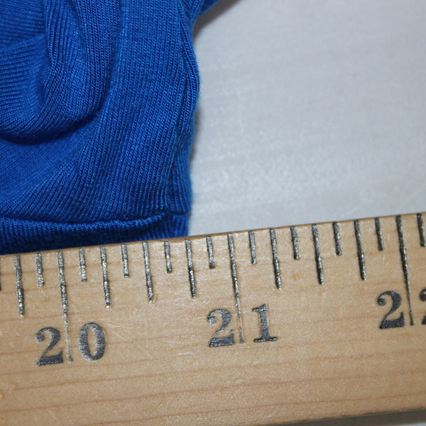 Alfani Top NEW Knits Sz XL Blue Crest Fitted Long Sleeve Rayon Spandex Top