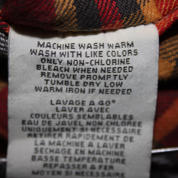 Denim Supply Ralph Lauren Sz SP Red Yellow Multi Color Collared 100% Cotton Top