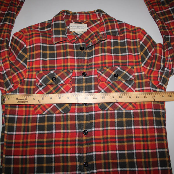 Denim Supply Ralph Lauren Sz SP Red Yellow Multi Color Collared 100% Cotton Top