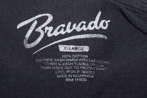 Bravado Sz XL Black Multi Guns N' Roses 100% Cotton Tee T Shirt