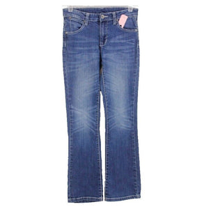 Paper Denim & Cloth Sz 10 Denim White Topstitch Cotton Blend Jeans