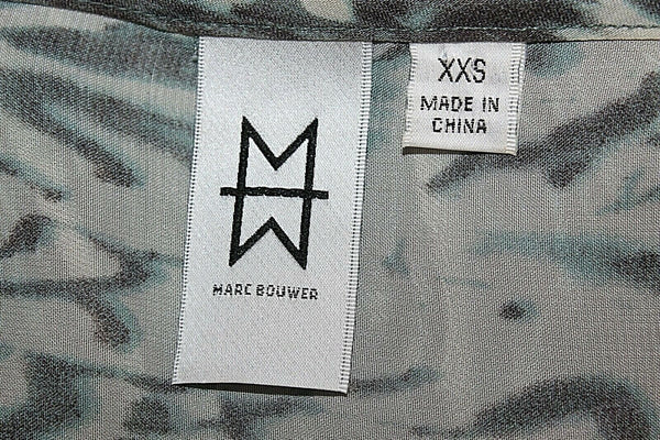 Marc Bouwer Sz XXS Gray Lavender Multi Lace Detail 100% Polyester Top