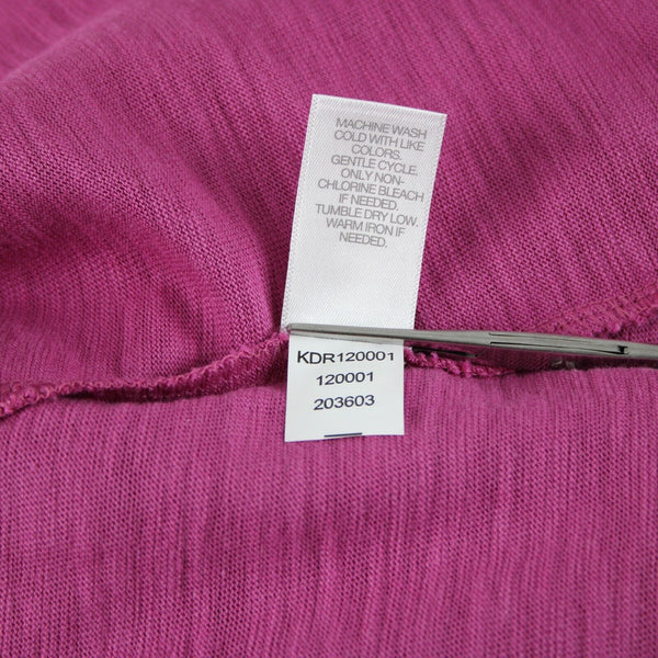 J Jill NEW $79 Sz S Dragonfruit Pink Flowy Pockets Tank Cotton Rayon Dress