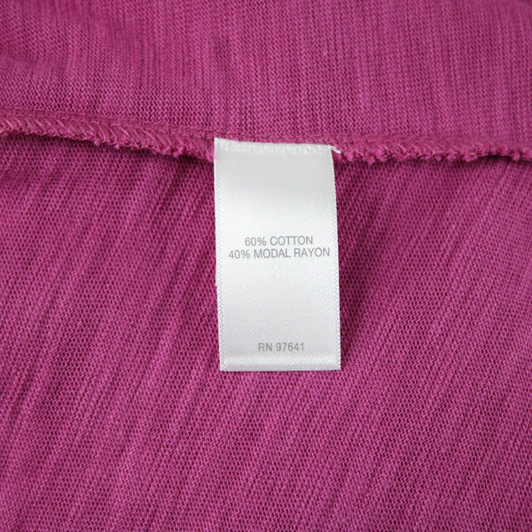 J Jill NEW $79 Sz S Dragonfruit Pink Flowy Pockets Tank Cotton Rayon Dress