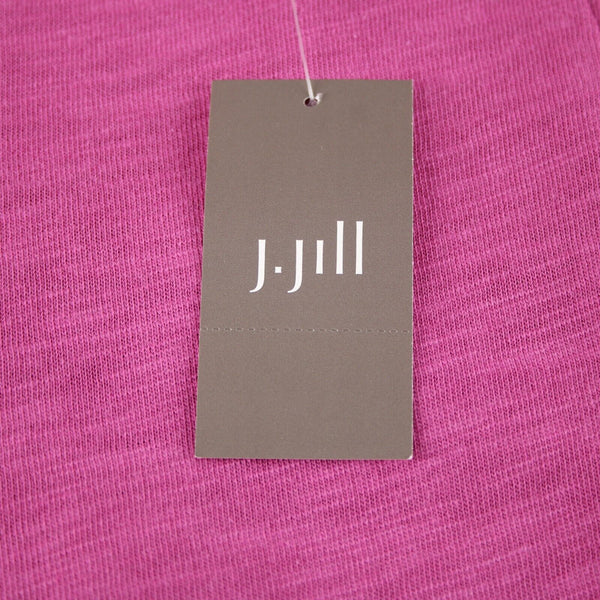 J Jill NEW $79 Sz S Dragonfruit Pink Flowy Pockets Tank Cotton Rayon Dress