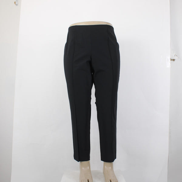 Basler Pant NEW $295 Sz 48 x 28 Black Pull On Ankle Cotton Polyamide Pant