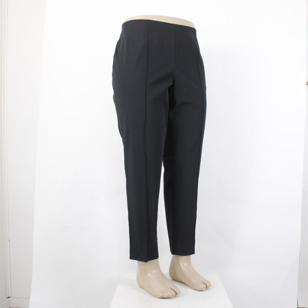 Basler Pant NEW $295 Sz 48 x 28 Black Pull On Ankle Cotton Polyamide Pant