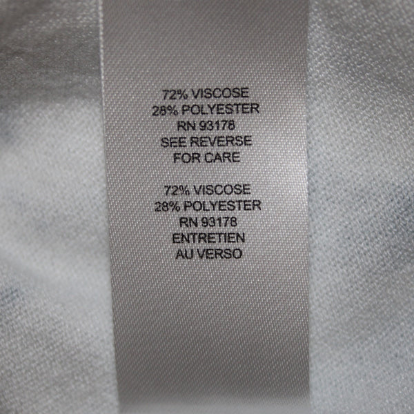 Tahari Top NEW $68 Sz S Blue White Tie Dye Short Sleeve Viscose Polyester Top