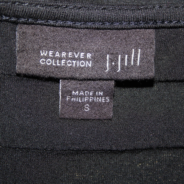 J Jill Wearever Collection Sz S Black Sleeveless Unlined Rayon Spandex Dress