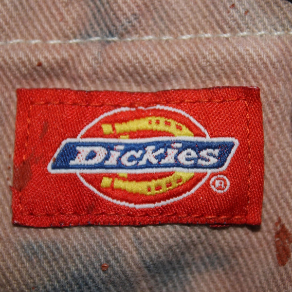 Tricia Fix Dress Dickies Sz S Pink Multi Color Overall Look 100% Repurpose Dress