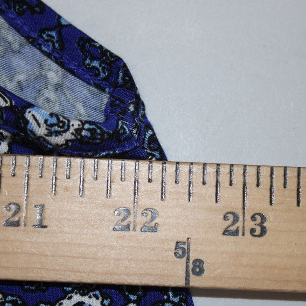 Philosophy Top NEW $58 Sz 3X Navy Blue White Printed Rayon Spandex Top