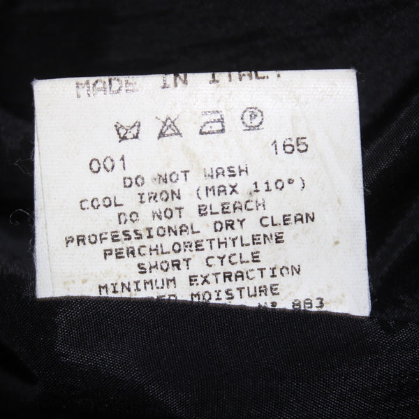 Antonio Fusco Blazer Jacket Sz 50 Black White Buttons 100% Cotton Jacket