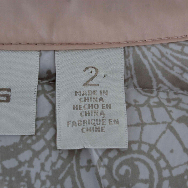 Chicos NEW $149 Sz 2 Paris Pink Quilted Beads And Gems 100% Polyester Jacket