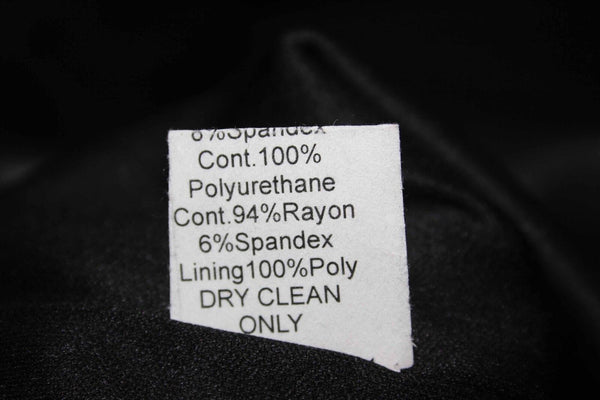 Bailey44 Sz S Black Crew Neck Polyurethane Skirt Rayon Cotton Blend Dress