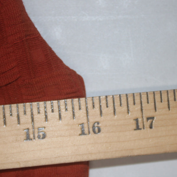 Tabitha Dress Sz 4 Rust Orange Quilted Knit Lined Pockets Cotton Polyester Dress