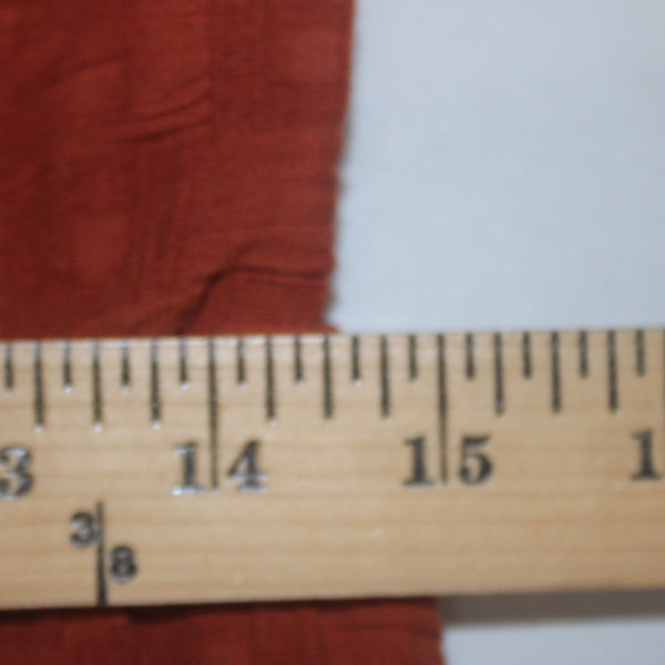 Tabitha Dress Sz 4 Rust Orange Quilted Knit Lined Pockets Cotton Polyester Dress