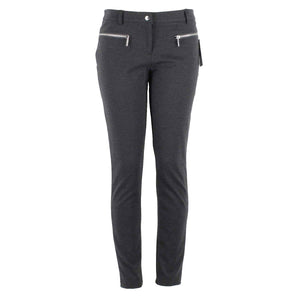 Michael Kors NEW $100 Sz 8 x 29 Charcoal Gray Silver Stretch Knit Pant