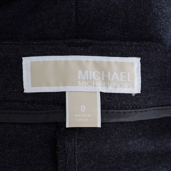 Michael Kors NEW $100 Sz 8 x 29 Charcoal Gray Silver Stretch Knit Pant