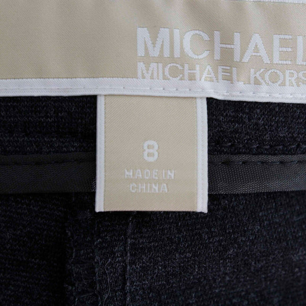 Michael Kors NEW $100 Sz 8 x 29 Charcoal Gray Silver Stretch Knit Pant