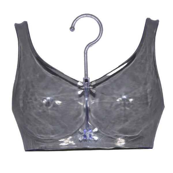 Display Clear Blue Tint Plastic Bra Bikini Lingerie Hanger Form Display