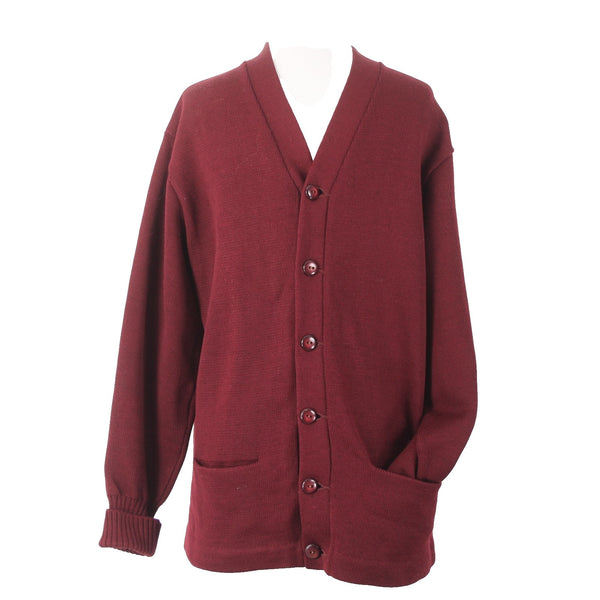 Whiting Sweater Vtg Sz S?? Burgundy Red Buttons University Of Southern CA AS IS