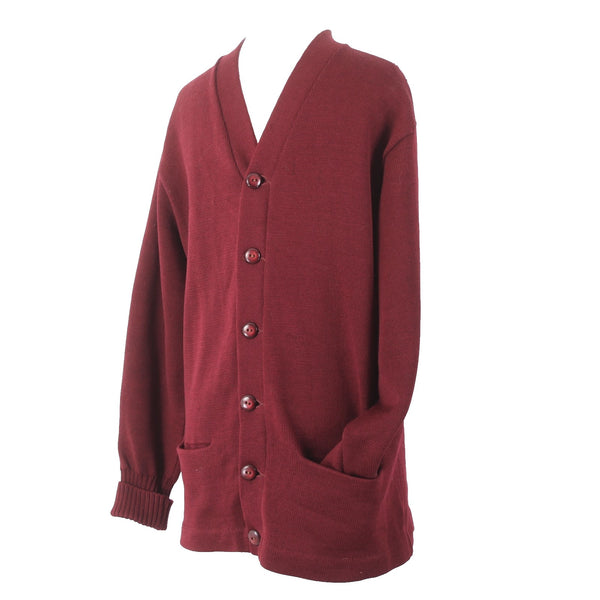 Whiting Sweater Vtg Sz S?? Burgundy Red Buttons University Of Southern CA AS IS