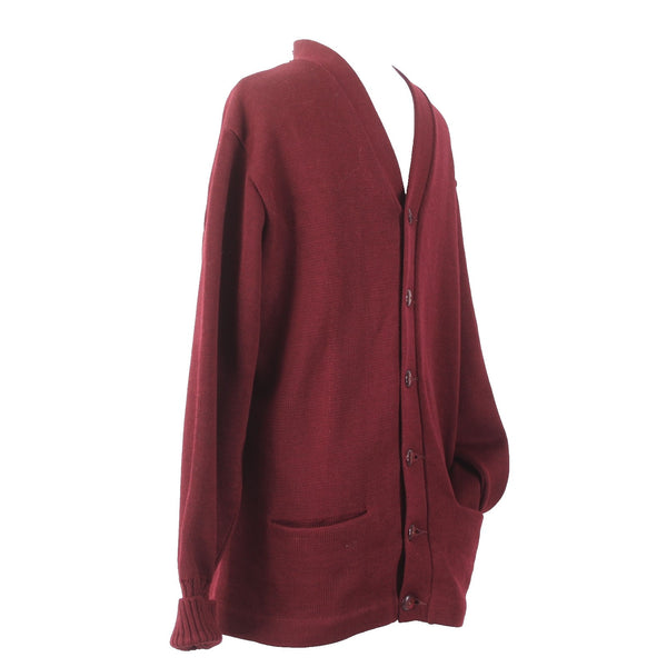 Whiting Sweater Vtg Sz S?? Burgundy Red Buttons University Of Southern CA AS IS